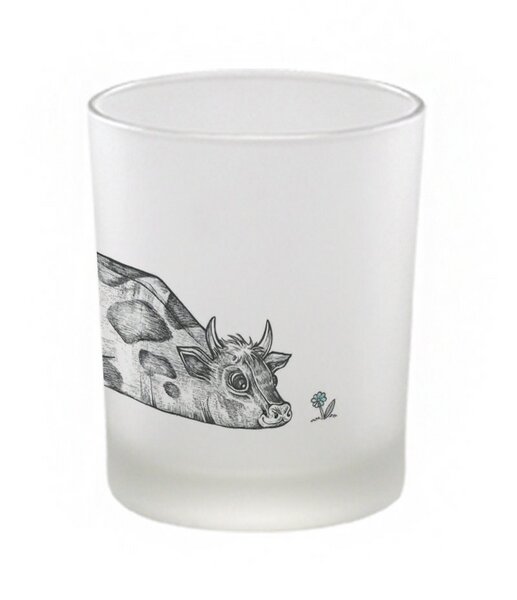 Windlicht »Rita« von LIGARTI | handbedrucktes Teelicht | Kerzenhalter | Kerzenglas von LIGARTI