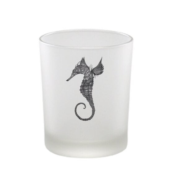 Windlicht »Seepferdchen« von LIGARTI | handbedrucktes Teelicht | Kerzenhalter | Kerzenglas von LIGARTI
