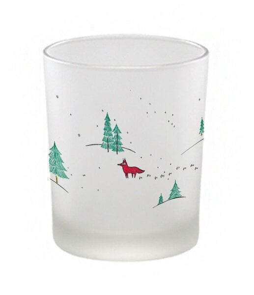 Windlicht »Winterfüchse« von LIGARTI | handbedrucktes Teelicht | Kerzenhalter | Kerzenglas von LIGARTI