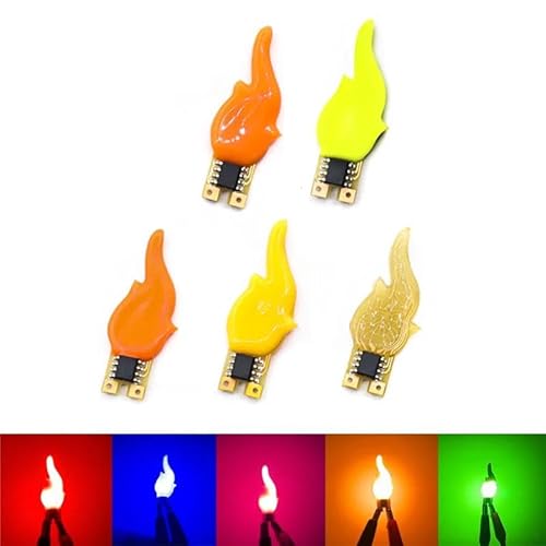 3v Led Cob Flash Kerzen Edison Flexible Filament Diode Licht Dekoration Glühbirne Zubehör Diy Retro Kerze Licht,Warmweiß,1 Stück von LIGHBIB