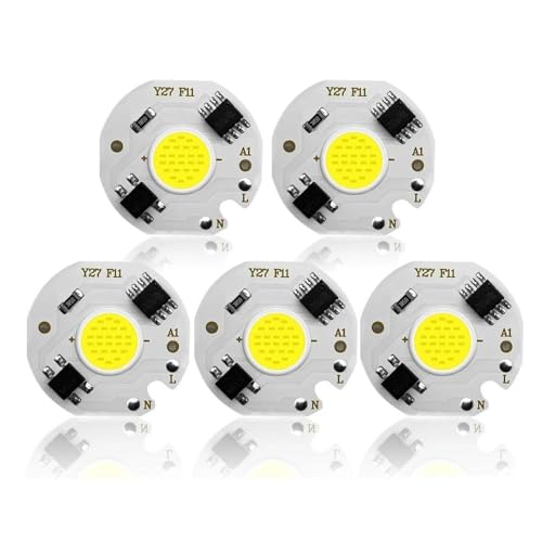 LIGHBIB Chip COB LED Lampe Echtleistung 3W 5W 7W 10W 12W Y27 LED Lampe 220V IP65 Eingang Smart IC Für DIY LED Flutlicht Scheinwerfer,Warmweiß,10w 10Stk von LIGHBIB