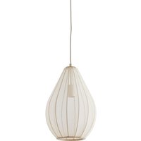 Hängeleuchte - Itela - beige weiß - textil - ø - Light&living von LIGHT & LIVING