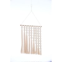 Light & Living Wandornament WARD aus Textil Creme Grün – 60x4x76 von LIGHT & LIVING