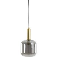 Light & Living - hängeleuchte - Lekar - bronze - glas - von LIGHT & LIVING