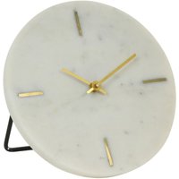Light&living - Uhr moreno aus Stein mit weißem Marmor Design - von LIGHT & LIVING