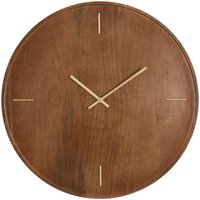 Light&living - Wanduhr veti Mango Holz in warmer Braunfarbe – Ø56 von LIGHT & LIVING