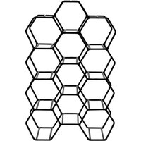 Light&living - Weinregal Salbris matt schwarz für 12 Flaschen - von LIGHT & LIVING