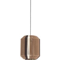 Light&living - hängeleuchte - Kozana - braun - textil - E27 - von LIGHT & LIVING