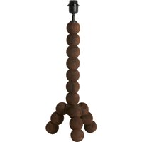 Tischlampe - Veglio - braun - holz - ø 20cm - - Light&living von LIGHT & LIVING