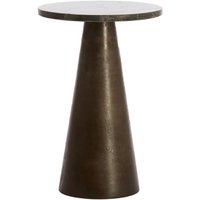 Light&living - ynez Beistelltisch schmal dunkler Marmor – Ø29x43 von LIGHT & LIVING