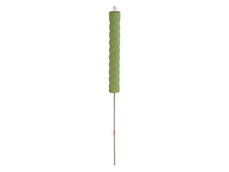 LIGHT&MORE Gartenfackel Light & More LED Solarleuchte Erdspieß grün, Inkl. Leuchtmittel, Nicht dimmbar nicht Smart Home-fähig ohne Bewegungsmelder von LIGHT&MORE