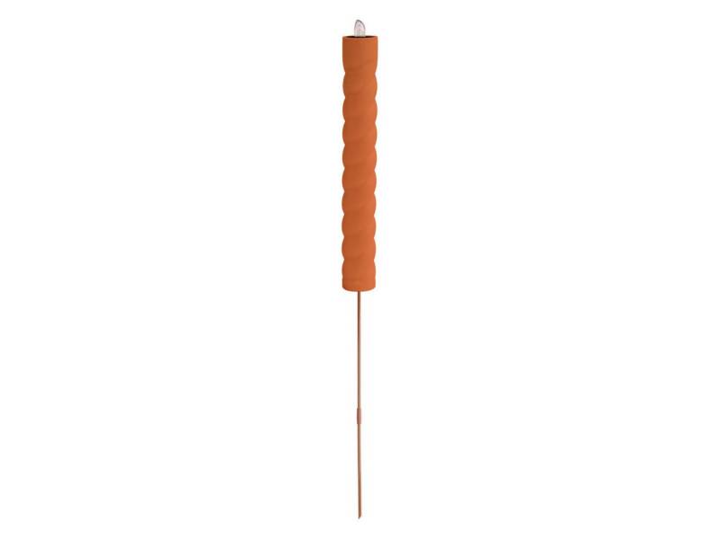 LIGHT&MORE LED Gartenleuchte Light & More LED Solarleuchte Erdspieß orange, Inkl. Leuchtmittel, Nicht dimmbar nicht Smart Home-fähig ohne Bewegungsmelder von LIGHT&MORE