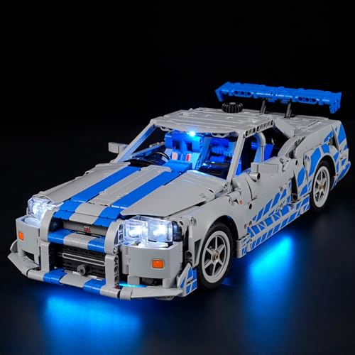 LIGHTAILING Licht-Set Für Lego-42210 2-Fast-2-Furious Nissan Skyline GT-R (R34) Flitzer - Led-Beleuchtungsset Kompatibel Mit Lego Bausteinen Modell - Modell Set Nicht Enthalten von LIGHTAILING