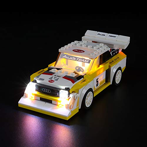 LIGHTAILING Licht-Set Für (Speed Champions 1985 Audi Sport Quattro S1) Modell - LED Licht-Set Kompatibel Mit Lego 76897(Modell Nicht Enthalten) von LIGHTAILING