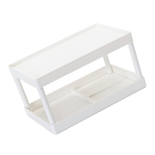 LIGHTAOTAO 1 Stück Doppelstöckiges Tischregal für Aufbewahrung Weißes Aufbewahrungsregal für Makeup Büro und Schlafzimmer Einfach zu Montieren und Stabil für Wohnbereiche LIGHTAOTAO 1 Stück Doppelstöckiges Tischregal für Aufbewahrung Weißes Aufbewahrungsregal für Makeup Büro und Schlafzimmer Einfach zu Montieren und Stabil für Wohnbereiche von LIGHTAOTAO