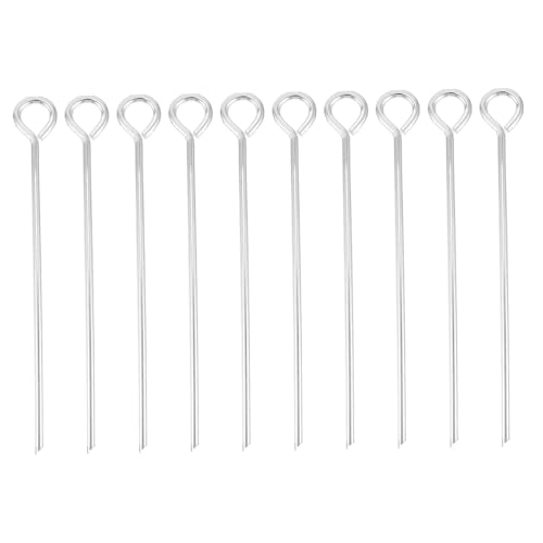 LIGHTAOTAO 10 Stück Zeltheringe Stahl Rundstab Camping Bodenanker mit Haken Stabile Zeltnägel für Zelte Planen Pavillons und Outdoor Einsatz Gras Hartboden EIS LIGHTAOTAO 10 Stück Zeltheringe Stahl Rundstab Camping Bodenanker mit Haken Stabile Zeltnägel für Zelte Planen Pavillons und Outdoor Einsatz Gras Hartboden EIS von LIGHTAOTAO