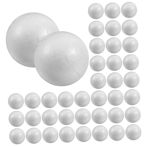 LIGHTAOTAO 100 Stück Schaumstoffkugeln Feste Polystyrenbälle für Bastelprojekte Hochzeits und Weihnachtsdekoration DIY Handwerk und Modellierung LIGHTAOTAO 100 Stück Schaumstoffkugeln Feste Polystyrenbälle für Bastelprojekte Hochzeits und Weihnachtsdekoration DIY Handwerk und Modellierung von LIGHTAOTAO