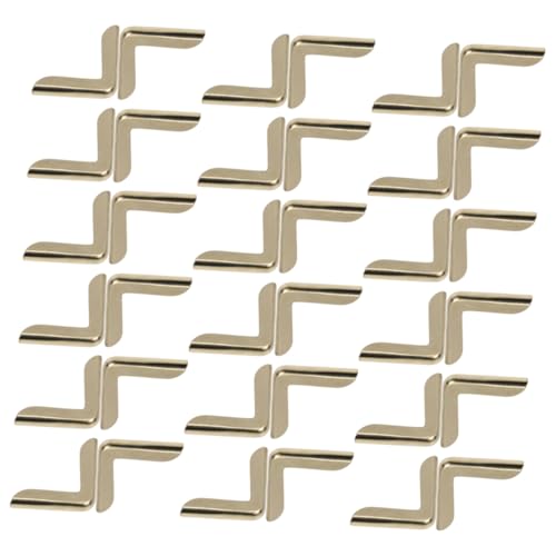 LIGHTAOTAO 100 Stück Teiliges Metall Eckenschutz Gold Vintage Buch und Album Ecken Schutz für Notizbücher Fotoalben Scrapbooks Langlebige Dreieckige Metallkante Guard aus Robustem von LIGHTAOTAO