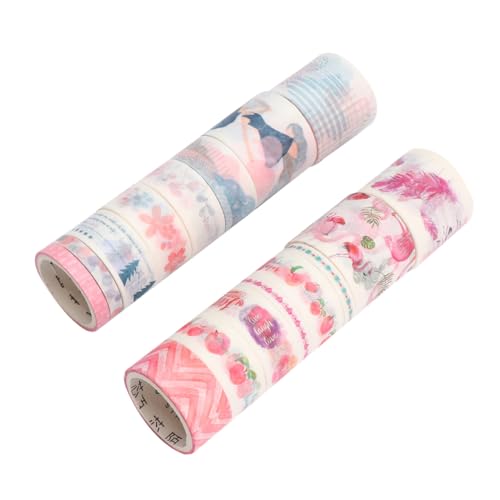 LIGHTAOTAO 16 Rollen Washi Papier Klebeband Dekorative Notizbuch Sticker für Scrapbooking DIY Langlebige Bunte Papierstreifen für Tagebuch Planer und Bastelprojekte LIGHTAOTAO 16 Rollen Washi Papier Klebeband Dekorative Notizbuch Sticker für Scrapbooking DIY Langlebige Bunte Papierstreifen für Tagebuch Planer und Bastelprojekte von LIGHTAOTAO