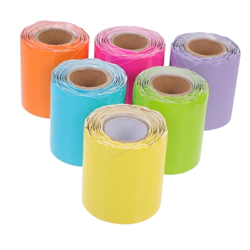 LIGHTAOTAO 6 Rollen Wasserdichter Bulletin Board Border Trim Dekorative Schwarze Tafelrahmen Aufkleber Zierlicher für Pinnwand Selbstklebend pro Vielseitig für Schule und Büro von LIGHTAOTAO