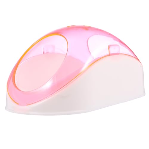 LIGHTAOTAO Kleintier Sandbad mit Schaufel Halbdurchsichtiges Hamster Sand Badezimmer für Chinchilla und Hamster Stresslinderndes Badehaus Langlebiger Kunststoff Sandfilter von LIGHTAOTAO