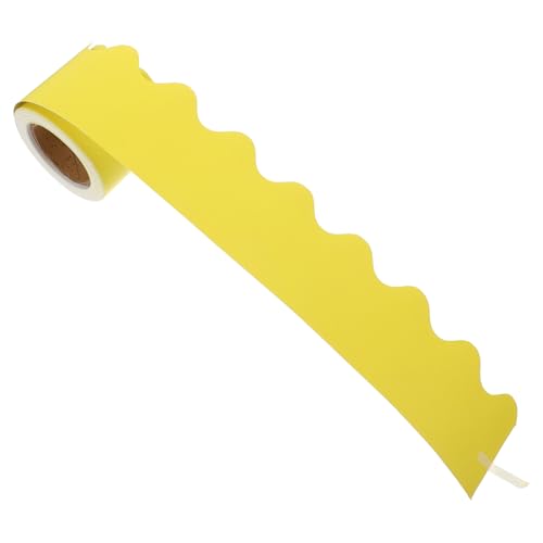 LIGHTAOTAO Schulklassenzimmer Dekoratives Randpapier Gelb Gewellter Saum Pinnwand Bordüre Vielseitig für Tafeln Fenster Türen Party Spielzimmer LIGHTAOTAO Schulklassenzimmer Dekoratives Randpapier Gelb Gewellter Saum Pinnwand Bordüre Vielseitig für Tafeln Fenster Türen Party Spielzimmer von LIGHTAOTAO