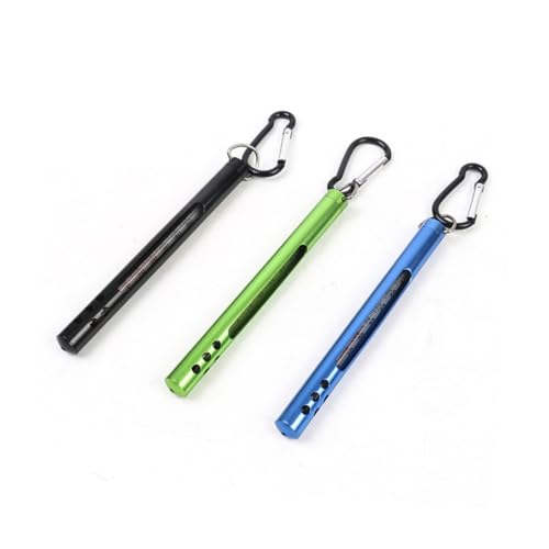 LIGHTAOTAO Tragbares Angler Thermometer mit Metallgehäuse und Clip Wasserdichter Bleistifttyp für Wasser Temperaturmessung in Fahrenheit und Celsius Geeignet für Fliegenfischen und Outdoor von LIGHTAOTAO