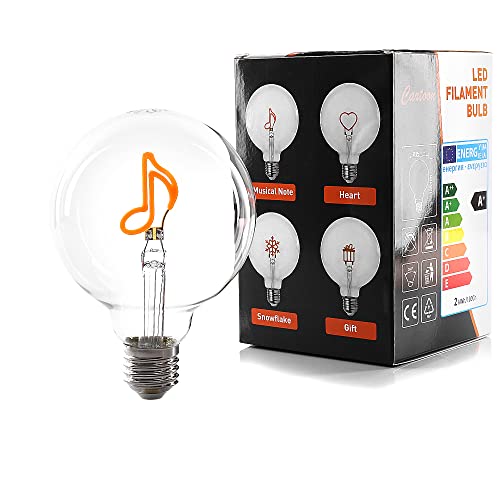 LIGHTDELUX Filament LED E27 Bild Lampe Cartoon Bulb A60 2W (NOTE G95) von LIGHTDELUX