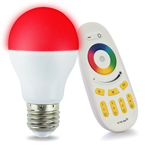 LIGHTEU, 1x E27 6W WiFi Multicolor RGB light LED Bulb, Original MILIGHT Colour, Warm White, dimmable, Colour Changing Light Bulb von lighteu