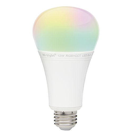 lighteu®, 12W E27 Milight Miboxer drahtlose E27 12W 2.4G RF Fernbedienung RGBCCT LED Glühbirnen (Fernbedienung nicht enthalten), 1100LM, fut105 von lighteu
