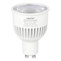 lighteu®, 1x 6W GU10 RGB + CCT LED Scheinwerfer Farbwechsel und CCT WW CW Temperatur einstellbar, gesteuert von MiLight WiFi ibox/Remote (Nicht im Lieferumfang enthalten), Milight Miboxer FUT106 von lighteu