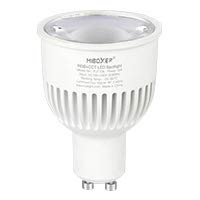 lighteu®, 1x 6W GU10 RGB + CCT LED Scheinwerfer Farbwechsel und CCT WW CW Temperatur einstellbar, gesteuert von MiLight WiFi ibox/Remote (nicht im Lieferumfang enthalten), Milight Miboxer FUT106 von lighteu