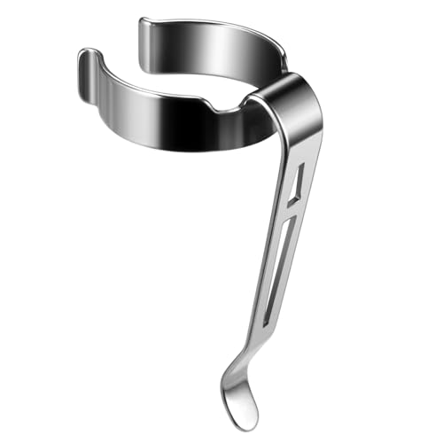 LIGHTFE B102 Taschenlampen-Clip für 21–23 mm Durchmesser, 7–7,4 mm Schlitzbreite – Edelstahl, Mehrzweck-Clip von LIGHTFE