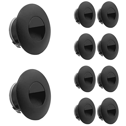 LIGHTWORLD24 Welt der Lichter 10er Set LED Treppen-leuchte Wand-einbauleuchte Einbaustrahler Stufen-beleuchtung 2 Watt 180LM Neutralweiß außen innen Wandleuchte Licht IP65 230V Schwarz von LIGHTWORLD24 Welt der Lichter