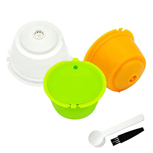 LIGICKY 3 Stück Kaffee Kapseln Nachfüllbare Wiederverwendbare i cafilas Kaffeekapsel-Filtertasse Kapsel für Dolce Gusto mit 1 Kaffeelöffel und 1 Bürste Bunt LIGICKY 3 Stück Kaffee Kapseln Nachfüllbare Wiederverwendbare i cafilas Kaffeekapsel-Filtertasse Kapsel für Dolce Gusto mit 1 Kaffeelöffel und 1 Bürste Bunt von LIGICKY