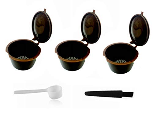 LIGICKY 3 Stück Kaffee Kapseln Nachfüllbare Wiederverwendbare i cafilas Kaffeekapsel-Filtertasse Kapsel für Dolce Gusto mit 1 Kaffeelöffel und 1 Bürste LIGICKY 3 Stück Kaffee Kapseln Nachfüllbare Wiederverwendbare i cafilas Kaffeekapsel-Filtertasse Kapsel für Dolce Gusto mit 1 Kaffeelöffel und 1 Bürste von LIGICKY