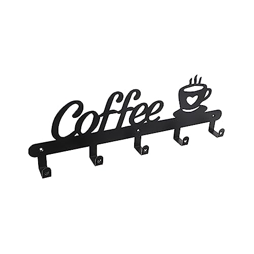 LIGIGWASH 1 Stück Metall Kaffeebecher Haken Robuster Tassenhalter zur Aufbewahrung und Präsentation für Zuhause Cafés und Hotels Praktisch und Dekorativ Schwarz Aufhänge und Trockenlösung von LIGIGWASH