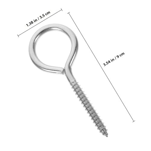 LIGIGWASH 10 Stück Teiliges Edelstahl Ringschrauben Selbstschneidend mit Tiefem Gewinde Korrosionsbeständig Multifunktional für Haken Wandbefestigung zum Aufhängen von Lampen und Körben LIGIGWASH 10 Stück Teiliges Edelstahl Ringschrauben Selbstschneidend mit Tiefem Gewinde Korrosionsbeständig Multifunktional für Haken Wandbefestigung zum Aufhängen von Lampen und Körben von LIGIGWASH
