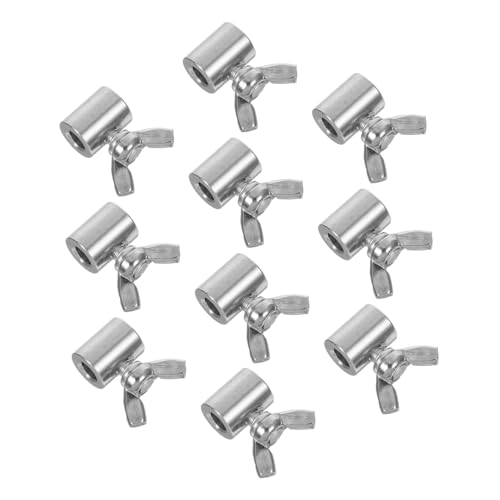 LIGIGWASH 10 Stück Teiliges Edelstahl Stahlseilklemme Rundloch-drahtseilverbinder mit Schmetterlingsdesign für Einzel Doppeldrahtseile Korrosionsbeständig Sicheres Befestigen für Klettern LIGIGWASH 10 Stück Teiliges Edelstahl Stahlseilklemme Rundloch-drahtseilverbinder mit Schmetterlingsdesign für Einzel Doppeldrahtseile Korrosionsbeständig Sicheres Befestigen für Klettern von LIGIGWASH