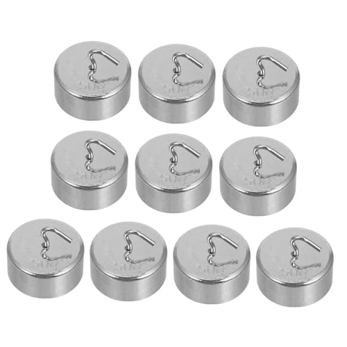 LIGIGWASH 10 Stück Teiliges Metallgewichte mit Haken aus verchromtem Stahl für Labor Präzise Robust Vielseitig Einsetzbar Geeignet für Waagenkalibrierung und Experiment LIGIGWASH 10 Stück Teiliges Metallgewichte mit Haken aus verchromtem Stahl für Labor Präzise Robust Vielseitig Einsetzbar Geeignet für Waagenkalibrierung und Experiment von LIGIGWASH