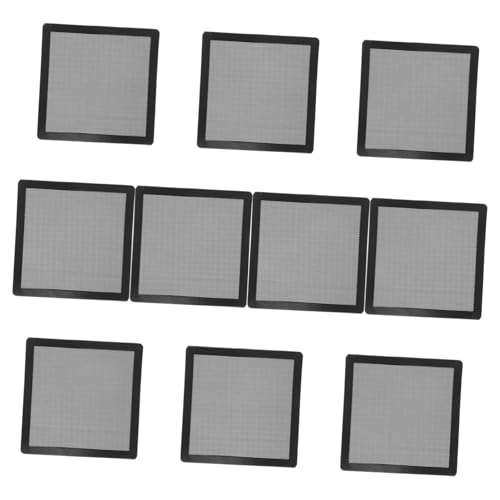 LIGIGWASH 10 Stück Teiliges PVC Staubschutznetz für Computerlüfter Flexibler Langlebiger Staubfilter für Pc Gehäuse und Klimageräte Einfach zu Reinigen Kompatibel Verbessert Luftzirkulation von LIGIGWASH