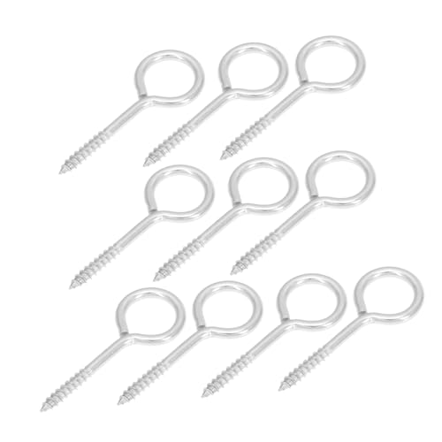 LIGIGWASH 10 Stück Teiliges Schwerlast Edelstahl Augen schraubhaken mit Selbstschneidendem Gewinde Rostfrei für Holz Deckenbefestigung Innen Außenbereich zur Raumorganisation Aufhängen von LIGIGWASH 10 Stück Teiliges Schwerlast Edelstahl Augen schraubhaken mit Selbstschneidendem Gewinde Rostfrei für Holz Deckenbefestigung Innen Außenbereich zur Raumorganisation Aufhängen von von LIGIGWASH