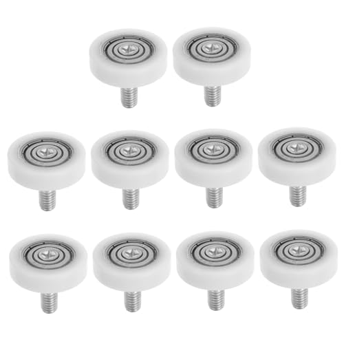 LIGIGWASH 10 Stück Teiliges Verschleißfester Laufrollen aus Carbonstahl und Nylon für Möbel Schiebetüren Robuste Umlenkrollen für Reibungsloses Gleiten Vending maschinen LIGIGWASH 10 Stück Teiliges Verschleißfester Laufrollen aus Carbonstahl und Nylon für Möbel Schiebetüren Robuste Umlenkrollen für Reibungsloses Gleiten Vending maschinen von LIGIGWASH