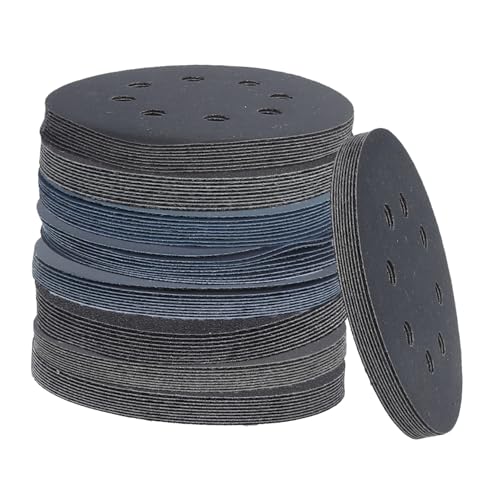 LIGIGWASH 100 Stück Klett Schleifscheiben Trocken Schleifpapier Siliziumkarbid Körnung Grit Rund Schleifblätter für Holz Metall Schleifen Langlebig Effizient LIGIGWASH 100 Stück Klett Schleifscheiben Trocken Schleifpapier Siliziumkarbid Körnung Grit Rund Schleifblätter für Holz Metall Schleifen Langlebig Effizient von LIGIGWASH