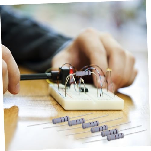 LIGIGWASH 100 Stück Ohm Kohlefaser film Widerstand Toleranz Axialer Anschluss Elektronik Bauteil für DIY und Testprojekte mit Hoher Temperaturstabilität von LIGIGWASH