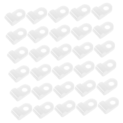 LIGIGWASH 100 Stück R Förmige Kabelclips für Kabelmanagement Kabelhalter für und Außenbereiche Stark und Langlebig Weiß LIGIGWASH 100 Stück R Förmige Kabelclips für Kabelmanagement Kabelhalter für und Außenbereiche Stark und Langlebig Weiß von LIGIGWASH