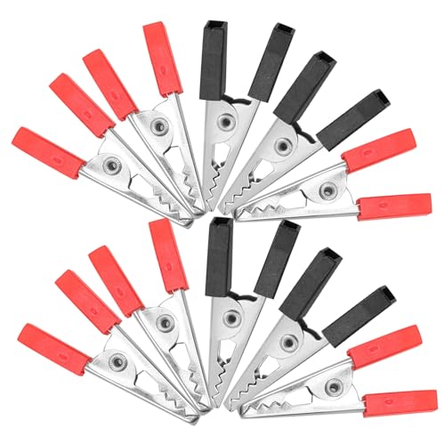 LIGIGWASH 100 Stück Teiliges Kleine Krokodilklemmen Elektrisch Isolierte Metallprüfklammern Nickelbeschichtetem Vielseitig Einsetzbar für Kabel Schaltungen und Labortests Rot und Schwarz LIGIGWASH 100 Stück Teiliges Kleine Krokodilklemmen Elektrisch Isolierte Metallprüfklammern Nickelbeschichtetem Vielseitig Einsetzbar für Kabel Schaltungen und Labortests Rot und Schwarz von LIGIGWASH