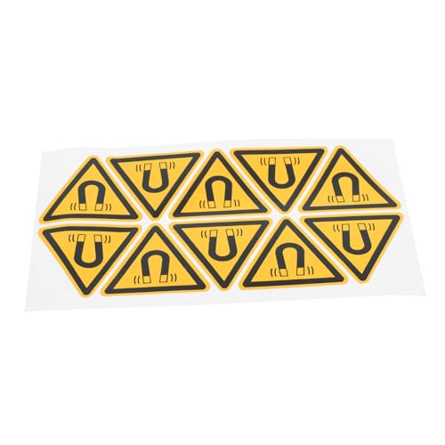 LIGIGWASH 10 Stück Sicherheitswarnaufkleber Für Magnetfelder Selbstklebende Warnschilder Für Maschinenbediener Warnetiketten Für Geräte LIGIGWASH 10 Stück Sicherheitswarnaufkleber Für Magnetfelder Selbstklebende Warnschilder Für Maschinenbediener Warnetiketten Für Geräte von LIGIGWASH