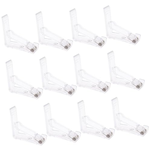 LIGIGWASH 12 Stück Teiliges Transparente Tischdeckenklammern mit Dreieckigem Design Glatte Oberfläche Windfester Halter für Outdoor Küchentische bei Picknick Party Hochzeit und Camping von LIGIGWASH