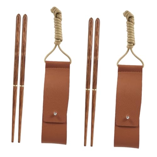 LIGIGWASH 2 Paare Faltbare Essstäbchen aus Holz Rutschfest Abnehmbar Tragbar für Outdoor Camping Picknick Wandern Umweltfreundliche Wiederverwendbare Essstäbchen für Zuhause und LIGIGWASH 2 Paare Faltbare Essstäbchen aus Holz Rutschfest Abnehmbar Tragbar für Outdoor Camping Picknick Wandern Umweltfreundliche Wiederverwendbare Essstäbchen für Zuhause und von LIGIGWASH